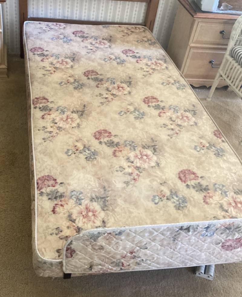 Mattress after professional cleaning — stains removed, fresh and clean