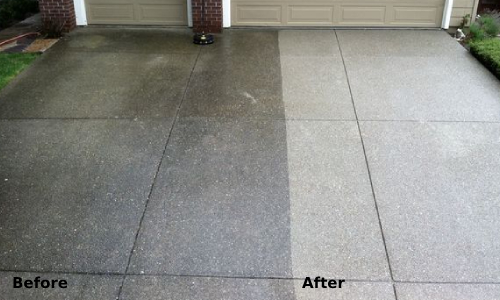 Residential tile floor after professional cleaning — bright and clean
