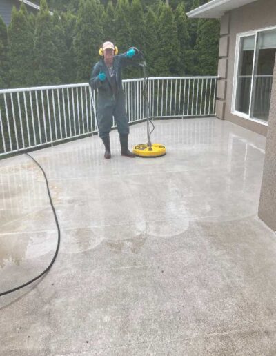 Pressure Washing Before